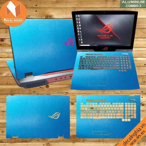 Aluminum dán laptop Asus Rog G703G