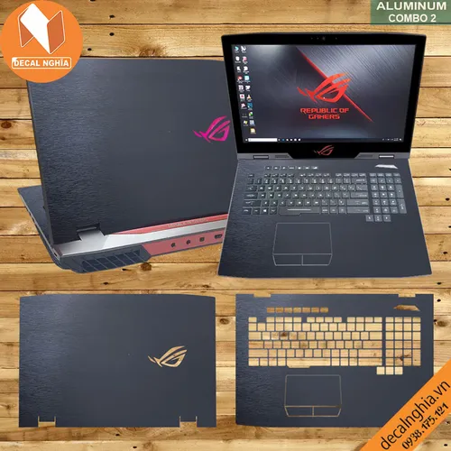 Aluminum dán laptop Asus Rog G703G