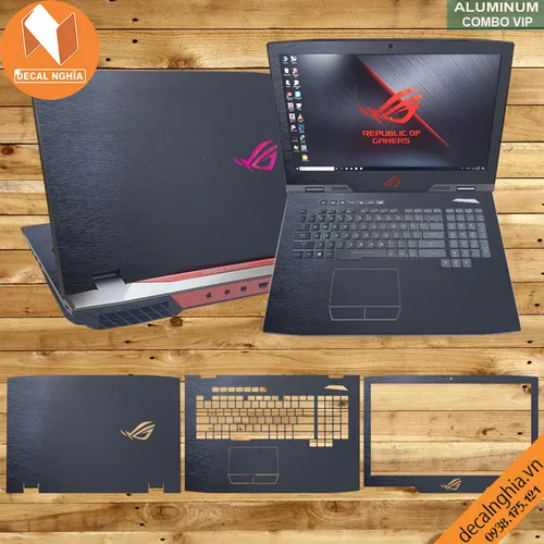 Aluminum dán laptop Asus Rog G703G