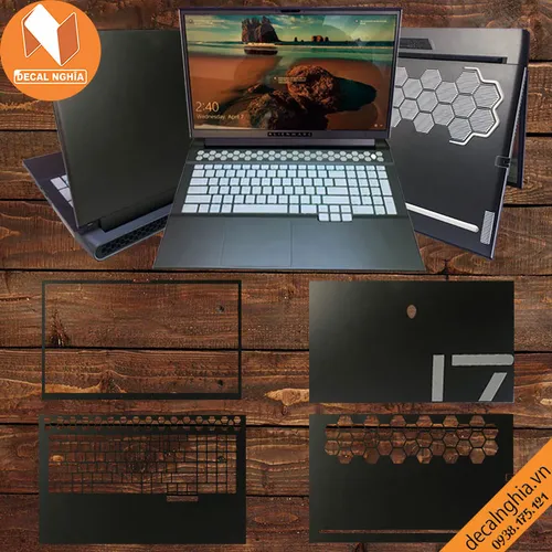Aluminum dán Laptop Alienware M17R4