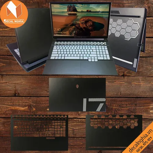 Aluminum dán Laptop Alienware M17R4