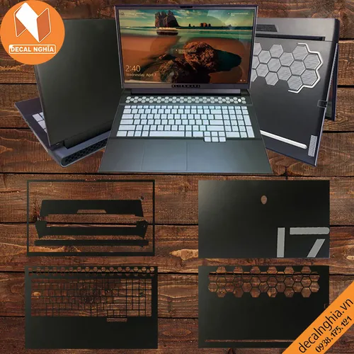 Aluminum dán Laptop Alienware M17R4