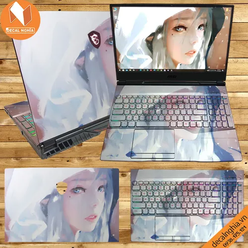 Aluminum skin dán laptop MSI GL75