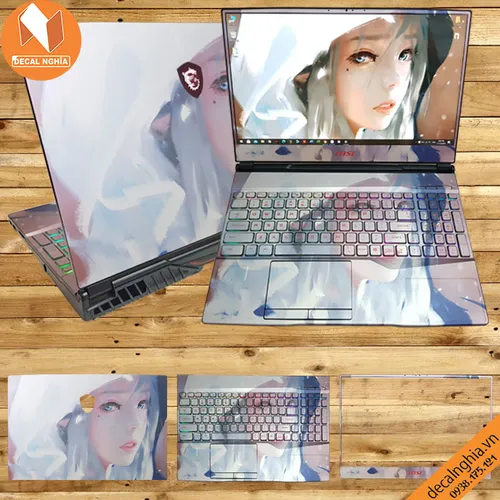 Aluminum skin dán laptop MSI GL75