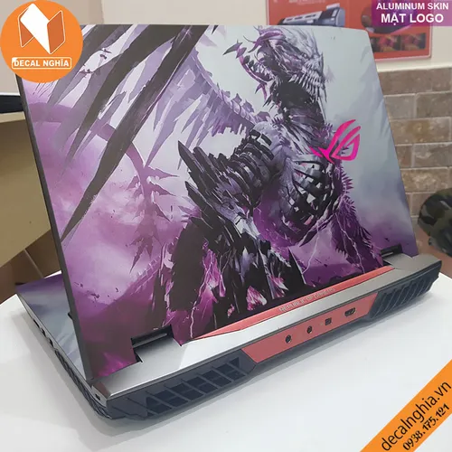 Aluminum skin dán laptop Asus Rog G703G