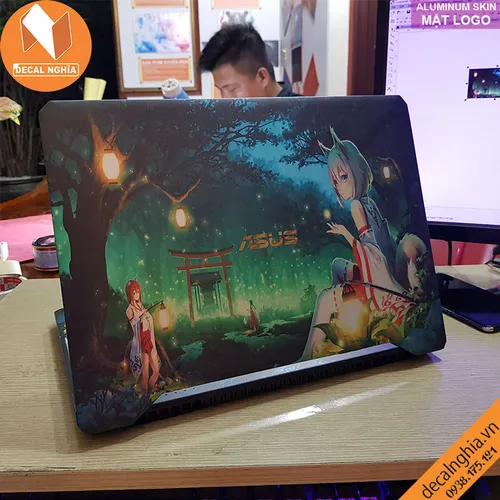 Aluminum skin dán laptop Asus FX505