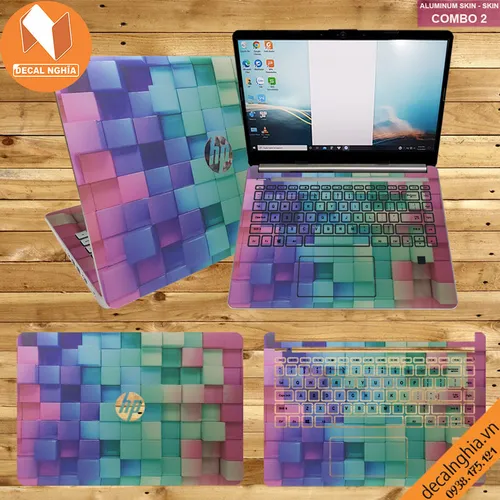 Skin dán laptop HP 340S - CNC cắt máy chuẩn từng chi tiết