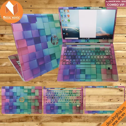 Skin dán laptop HP 340S - CNC cắt máy chuẩn từng chi tiết