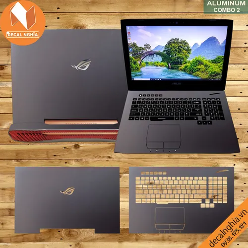 Aluminum dán laptop Asus G752V