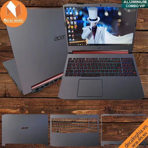 Aluminum dán laptop Acer Nitro 7 AN715-51