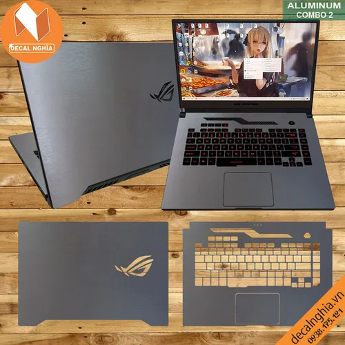Aluminum dán laptop Asus Zephyrus GA502D