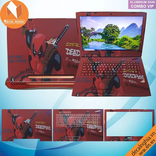 Aluminum skin dán laptop Asus G752V