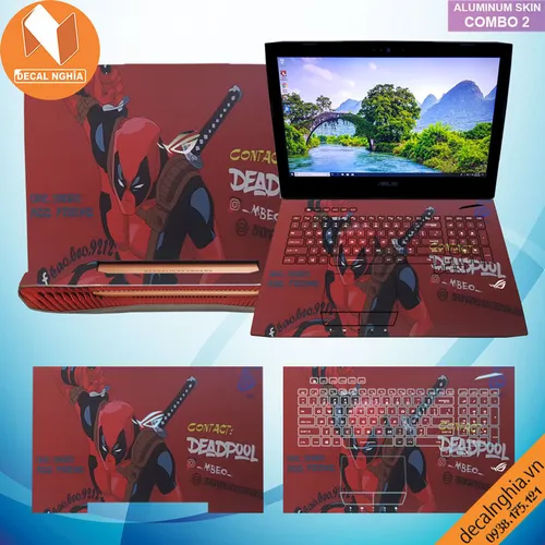 Aluminum skin dán laptop Asus G752V
