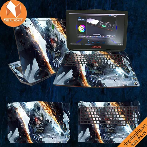 Aluminum Skin dán Laptop Alienware 17R2