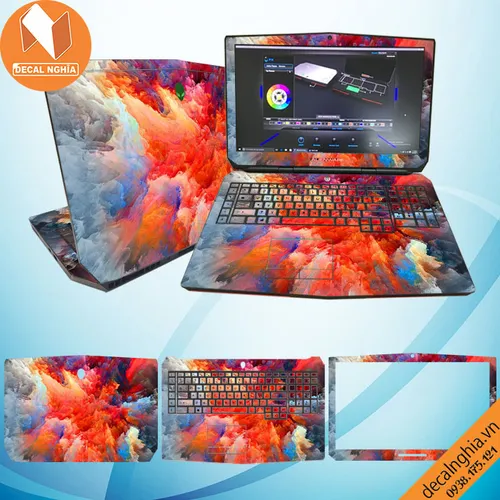 Aluminum Skin dán Laptop Alienware 17R2