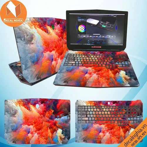 Aluminum Skin dán Laptop Alienware 17R2