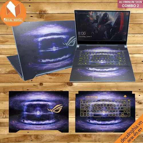 Aluminum skin dán laptop Asus Zephyrus GU502G