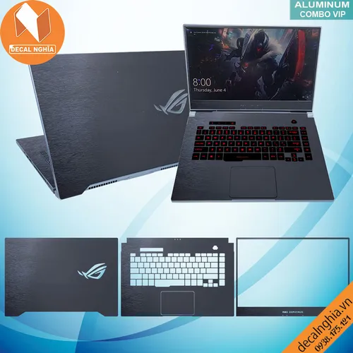 Aluminum dán laptop Asus Zephyrus GU502G