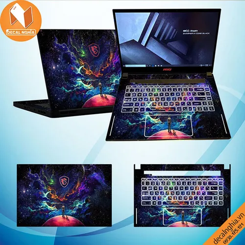 Aluminum skin dán laptop MSI GS66