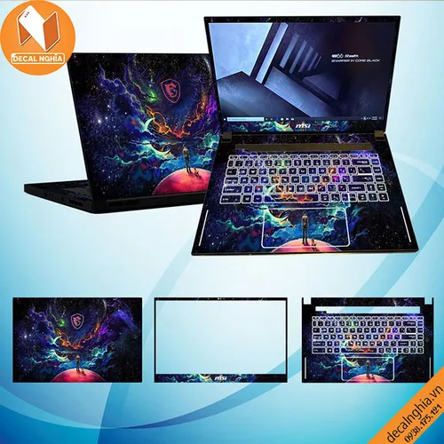 Aluminum skin dán laptop MSI GS66
