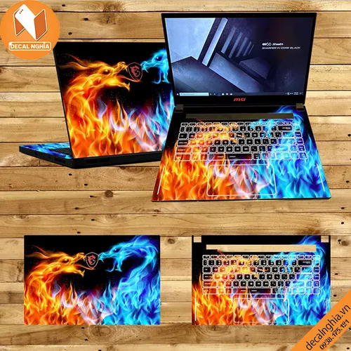 Aluminum skin dán laptop MSI GS66