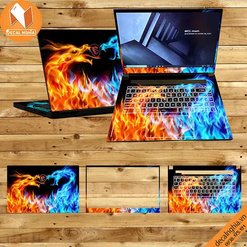 Aluminum skin dán laptop MSI GS66