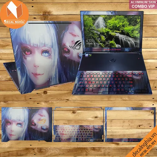 Aluminum skin dán laptop Asus Zephyrus GX501G