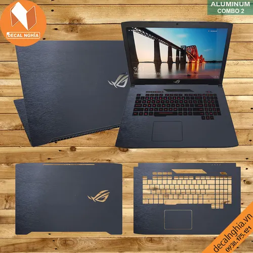 Aluminum dán laptop Asus Rog Strix Scar II GL704G