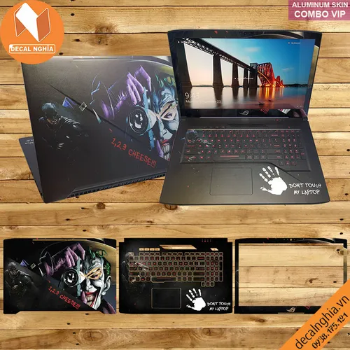 Aluminum skin dán laptop Asus Rog Strix Scar II GL704G