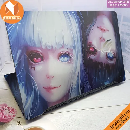 Aluminum skin dán laptop Asus Rog Strix Scar II GL704G