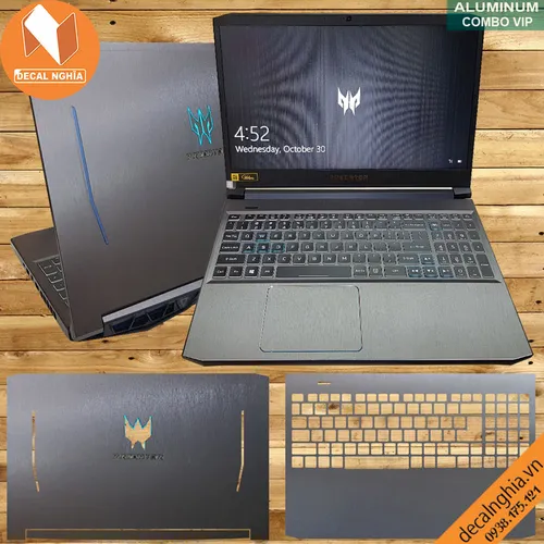 Aluminum dán laptop Acer Predator Helios 300 PH315-52 2020