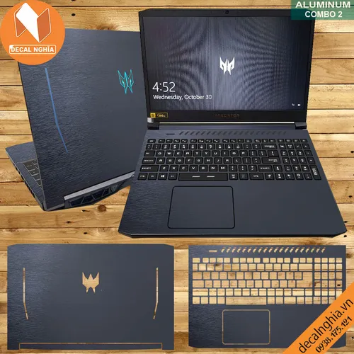 Aluminum dán laptop Acer Predator Helios 300 PH315-52 2020