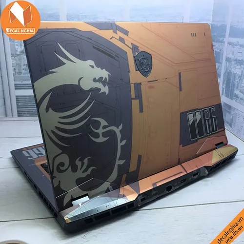 Aluminum skin dán laptop MSI GE66 Raider