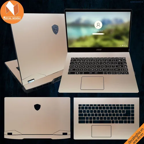 Aluminum dán laptop MSI GE66 Raider