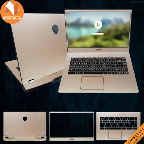 Aluminum dán laptop MSI GE66 Raider