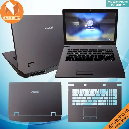 Aluminum dán laptop Asus G73