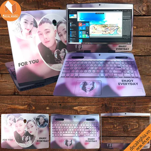 Aluminum Skin dán Laptop Alienware M15R1