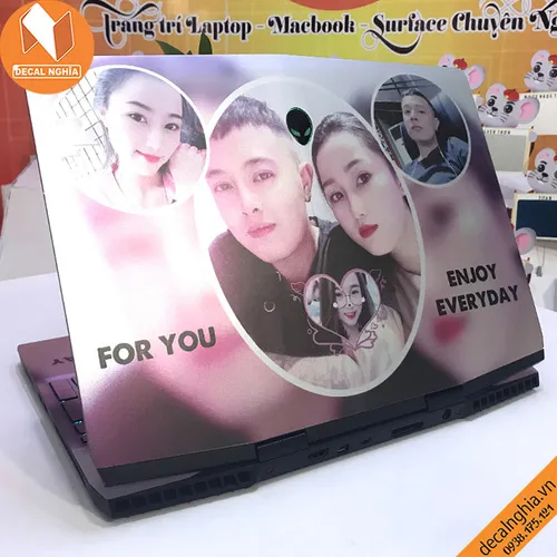 Aluminum Skin dán Laptop Alienware M15R1