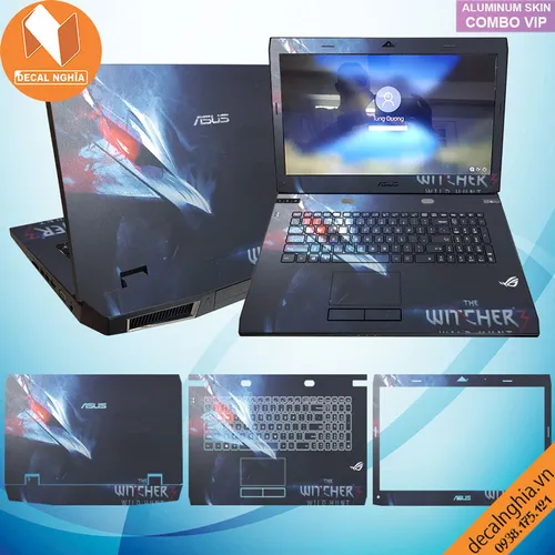 Aluminum skin dán laptop Asus G73