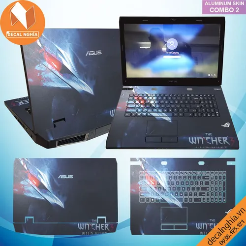 Aluminum skin dán laptop Asus G73