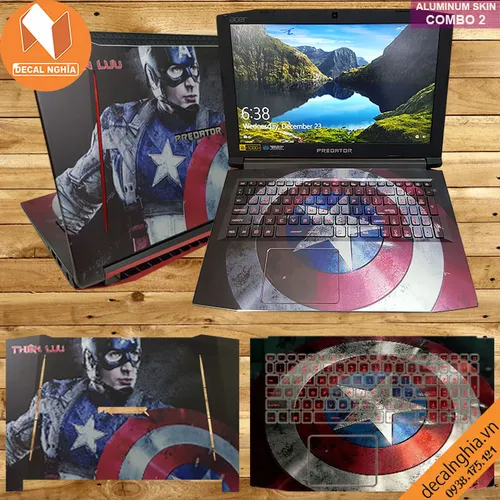 Aluminum skin dán laptop Acer Predator Helios 300 PH315-51 (N17C1)