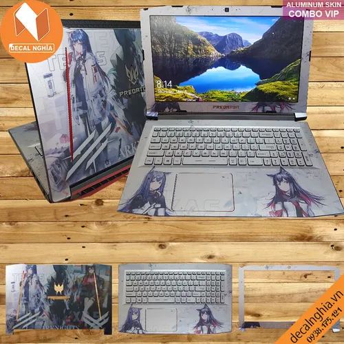 Aluminum skin dán laptop Acer Predator Helios 300 PH315-51 (N17C1)