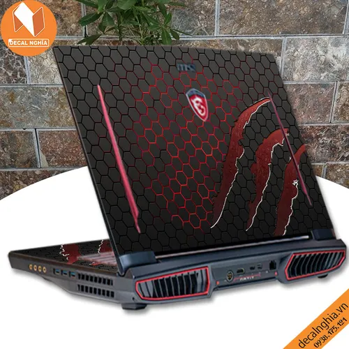 Aluminum skin dán laptop MSI GT73 Titan Pro