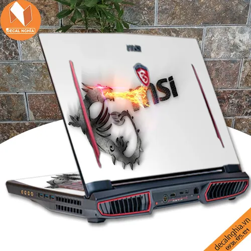 Aluminum skin dán laptop MSI GT73 Titan Pro