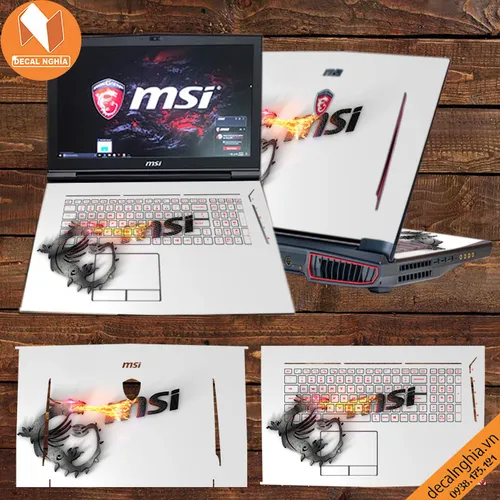 Aluminum skin dán laptop MSI GT73 Titan Pro