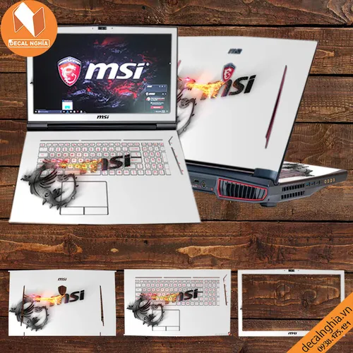 Aluminum skin dán laptop MSI GT73 Titan Pro