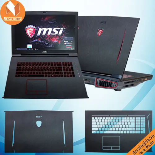 Aluminum dán laptop MSI GT73 Titan Pro