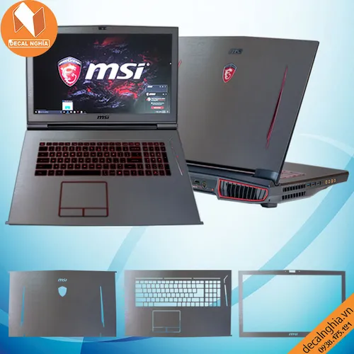Aluminum dán laptop MSI GT73 Titan Pro