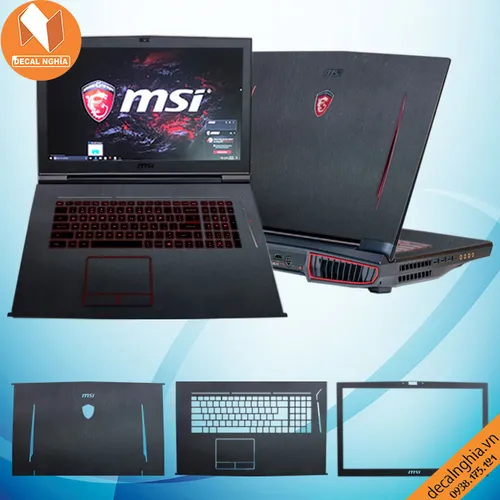 Aluminum dán laptop MSI GT73 Titan Pro