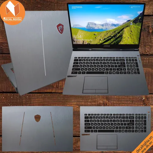 Aluminum dán laptop MSI GE75 Raider
